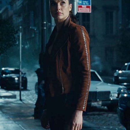 Gal Gadot Brown Jacket