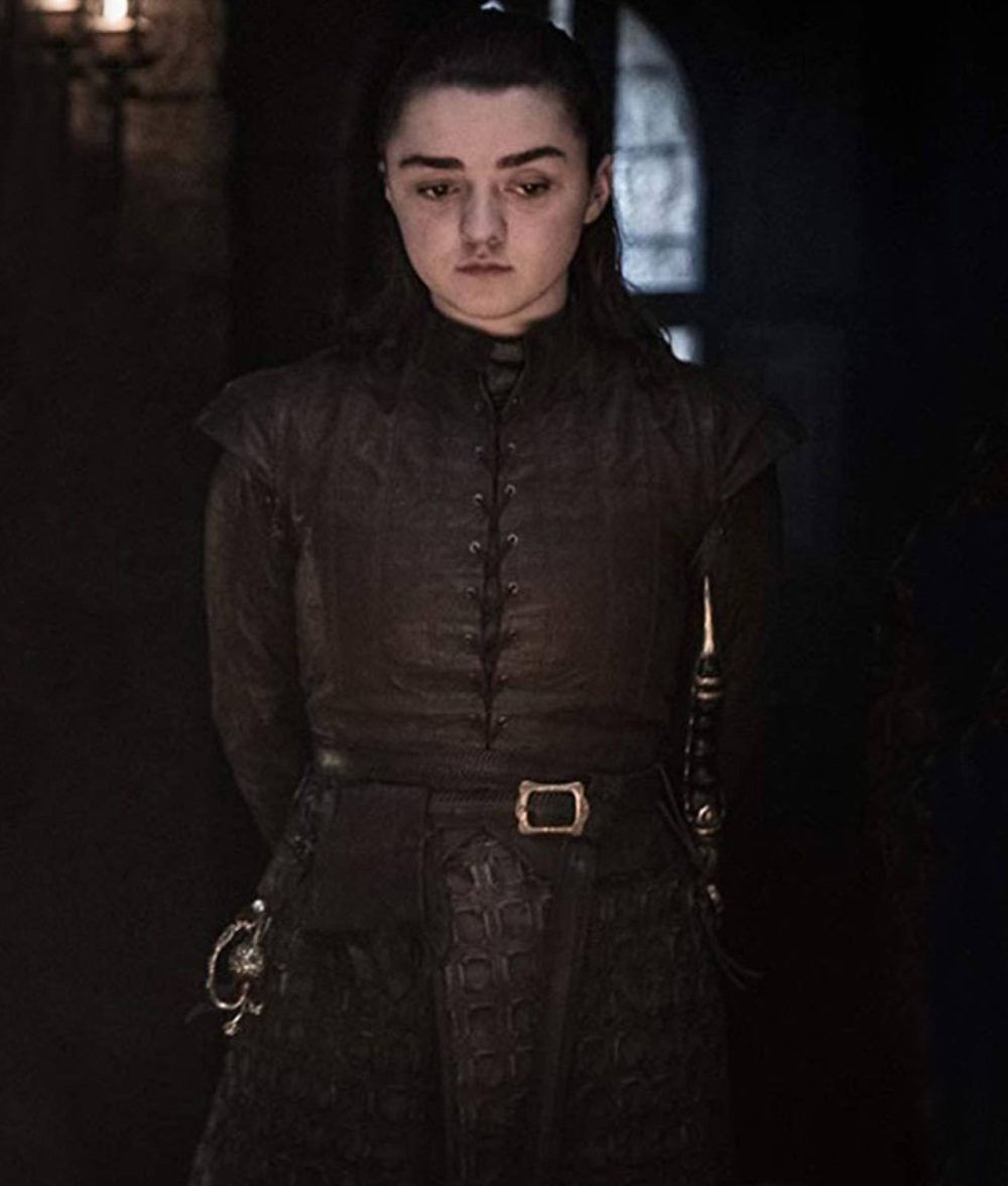 Game of Thrones Season 8 Arya Stark Leather Coat