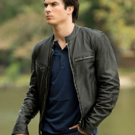 Damon Salvatore Leather Jacket