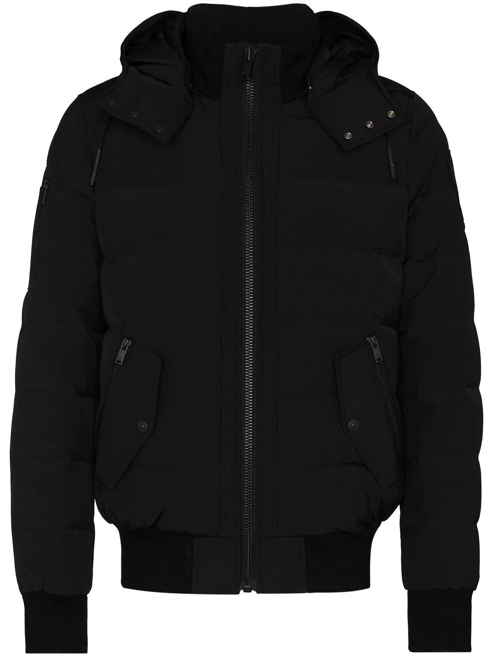 Black Rocher Padded Jacket - Rocher Padded Bomber Jacket For Men's