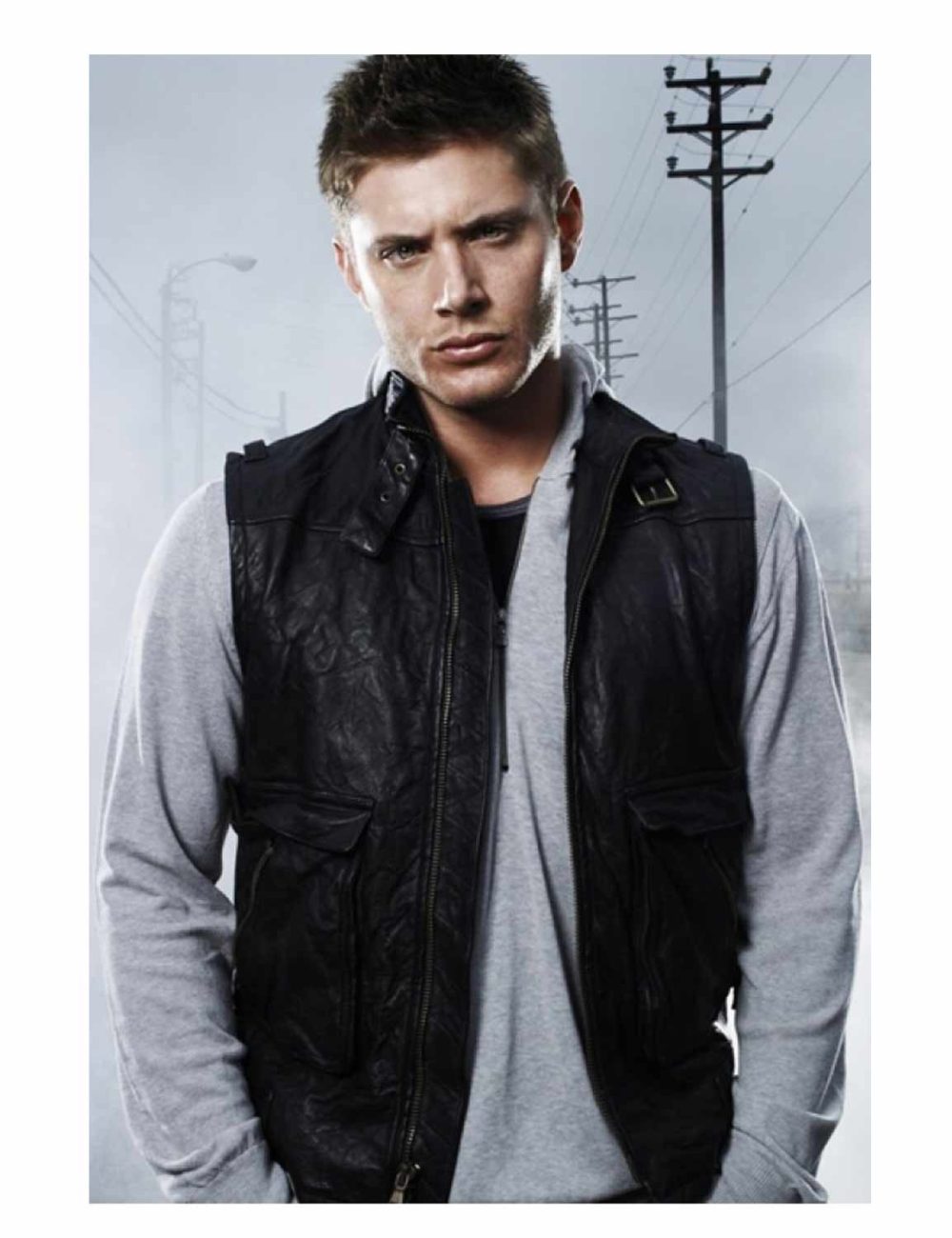 jensen ackles supernatural leather vest