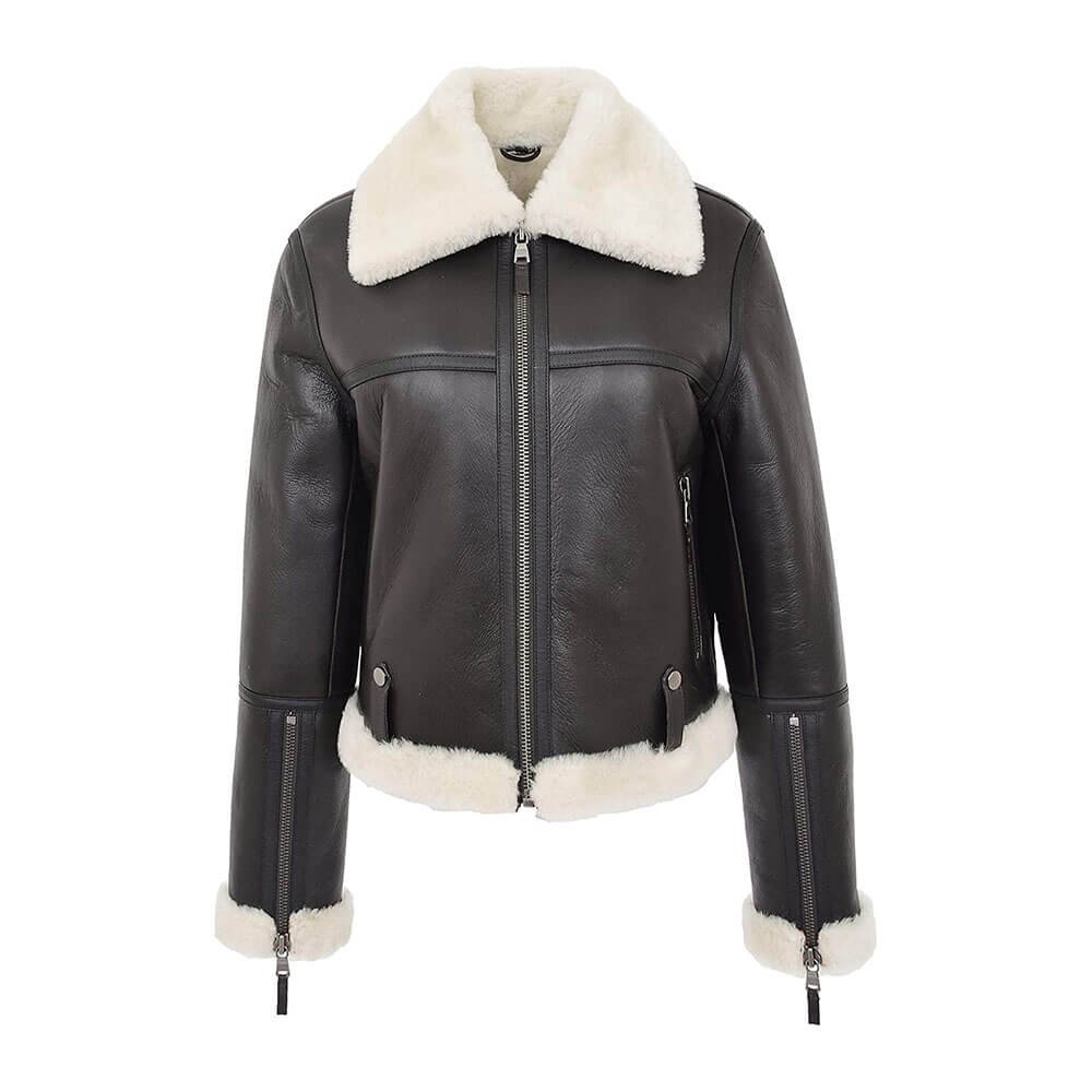 Women's Genuine Sheepskin Flying Jacket — Marvel Jacket