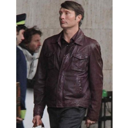 Mads Mikkelsen Leather Jacket