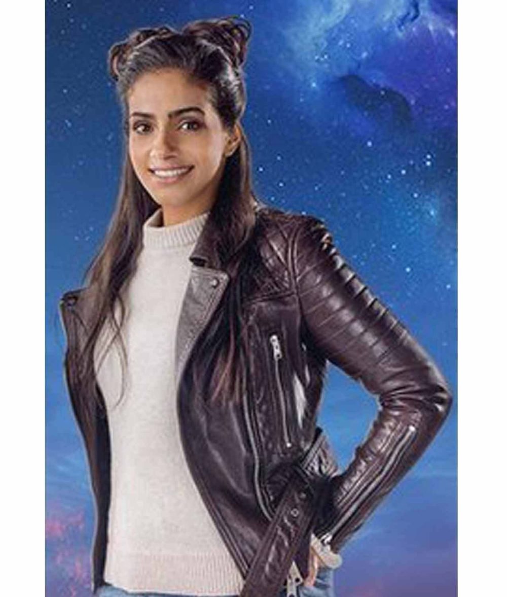 Doctor Who Mandip Gill Leather Jacket - Image 2