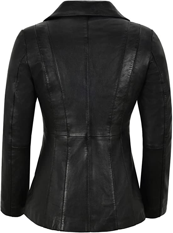 Women's Real Leather Blazer — Marvel Jacket