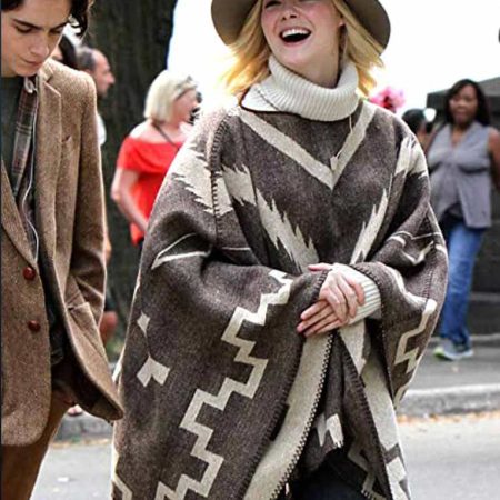 Elle Fanning Poncho