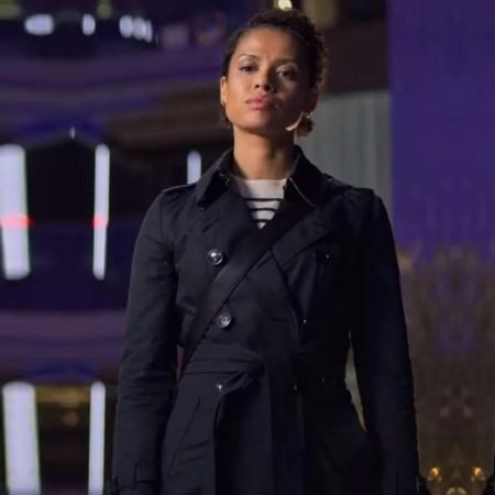 Gugu Mbatha Raw Black Coat