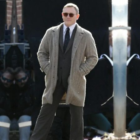 Daniel Craig Grey Coat