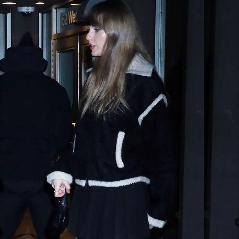 Taylor Swift Bomber Jacket - Taylor Swift Black Jacket