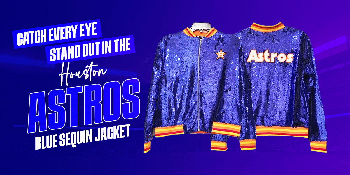 Houston Astros Blue Sequin Jacket