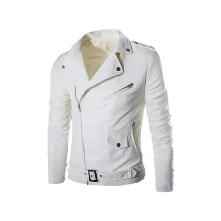 Superfly Juju White Leather Jacket