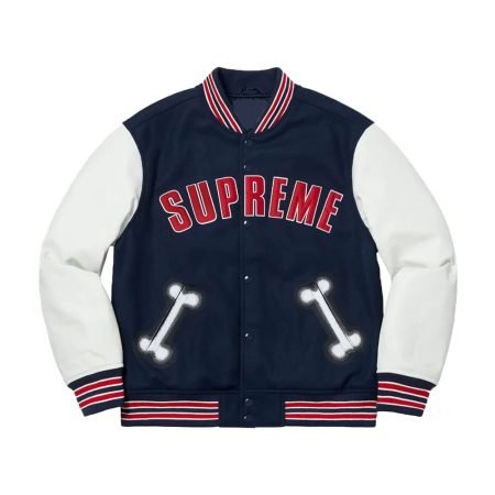 Supreme Bone Varsity Jacket