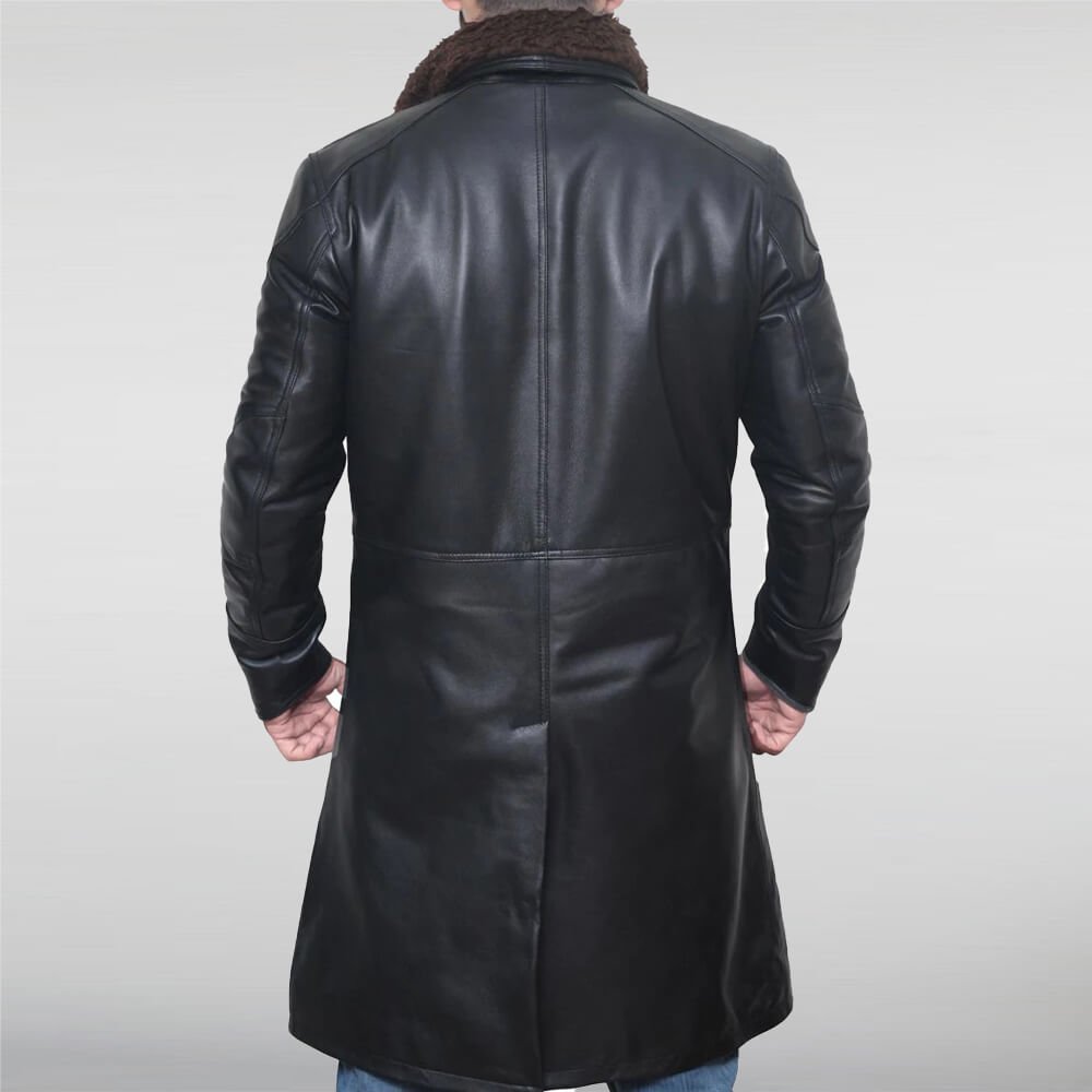 Blade Runner Leather Coat - Ryan Gosling Leather Trench Coat