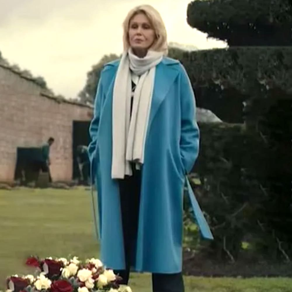 Judith Burkett Blue Trench Coat - Joanna Lumley Coat