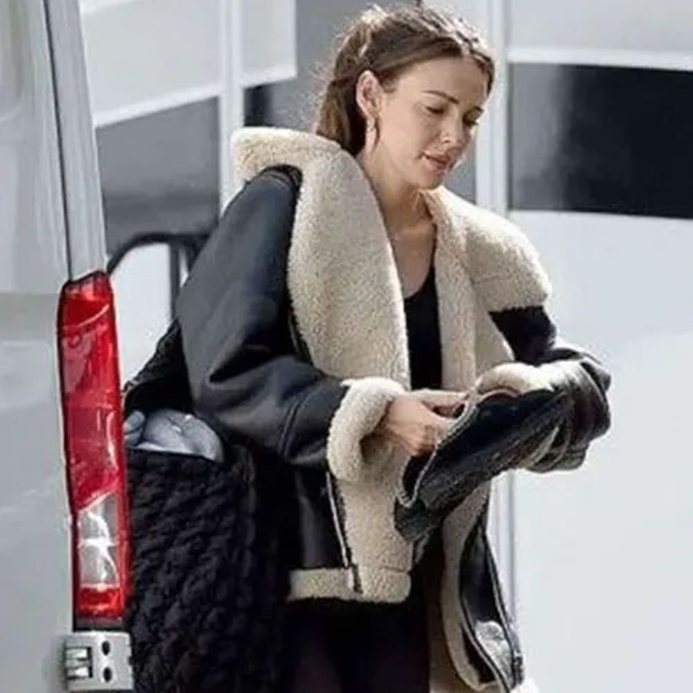 Michelle Keegan Shearling Jacket