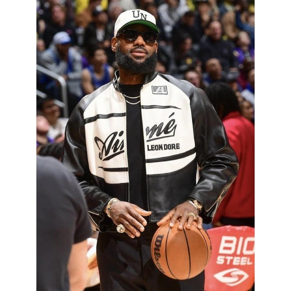 Aimé Leon Dore Lebron James Leather Jacket - Men, XXS