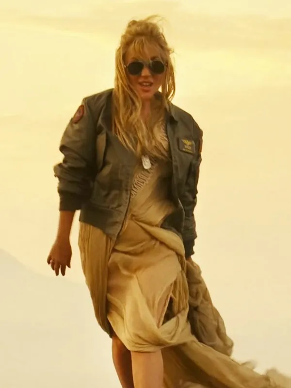 Top Gun 2 Lady Gaga Green Flight Jacket.jpg