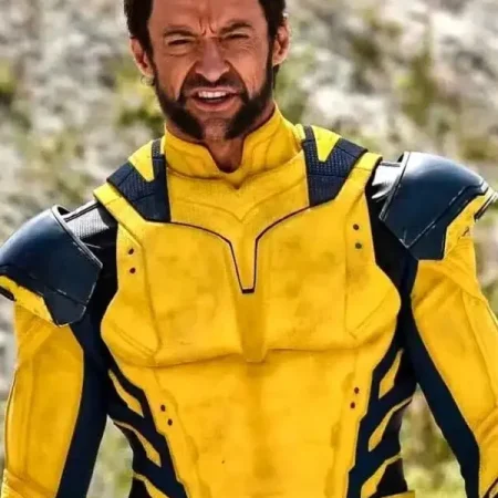 Hugh Jackman Yellow Leather Jacket