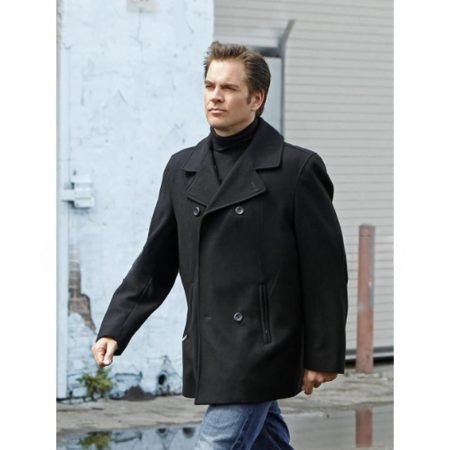 Anthony Dinozzo Black Peacoat