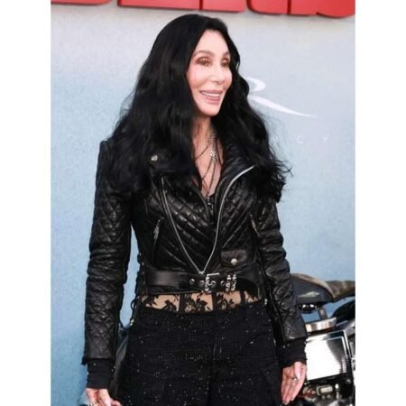 Cher Black Leather Jacket