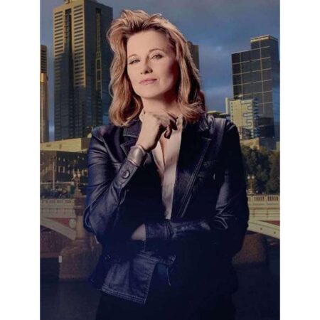 Lucy Lawless Leather Jacket