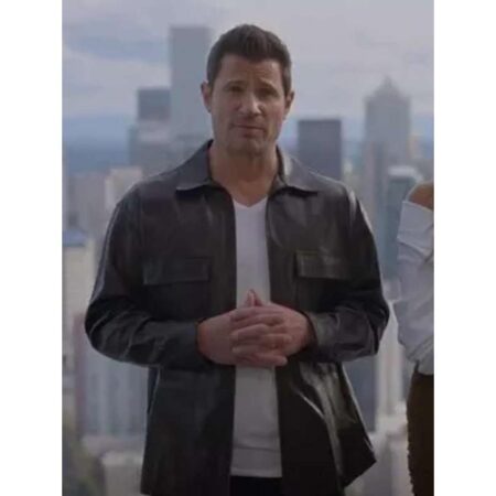 Nick Lachey Black Leather Jacket