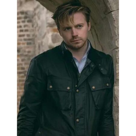 Jack Lowden Black Cotton Jacket