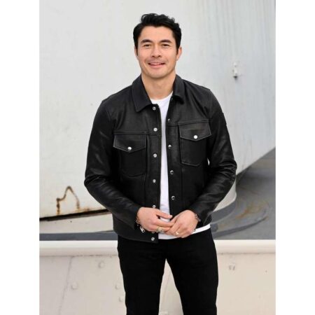 Henry Golding Leather Jacket